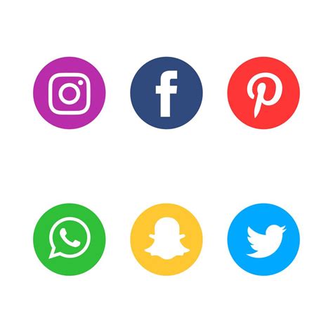 Conjunto De Iconos De Redes Sociales Vector En Vecteezy