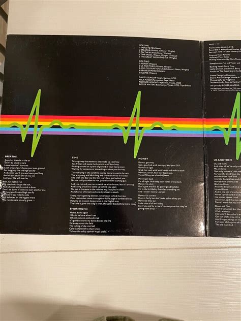 Pink Floyd Dark Side Of The Moon Lp 1973 Gf Capitol Emi Smas 11163