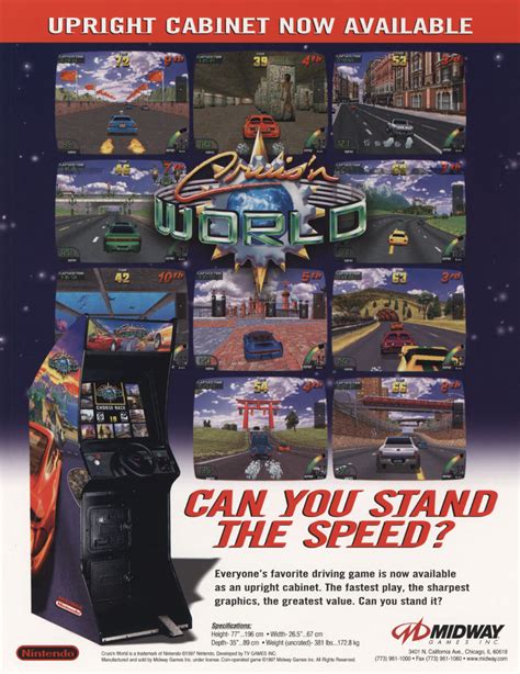 Cruis N World Midway Games Video Game Usa The Arcade