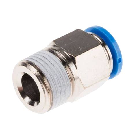 CONECTOR RECTO 12MM OD X 1 2 NPT METAL VZ Controles Industriales