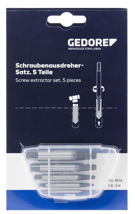 Gedore S Schraubenausdreher Satz Tlg M M Werkzeuge F R