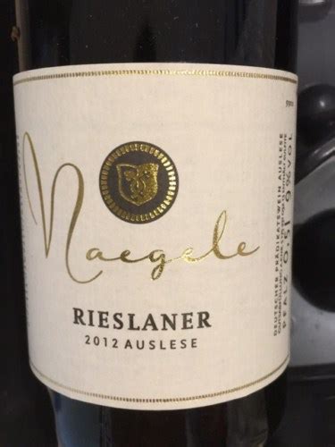 Georg Naegele Rieslaner Auslese Vivino Us