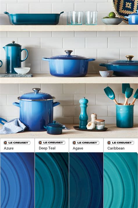 Le Creuset Color Palette Ideas: Cool Color Pairings | Le creuset colors ...