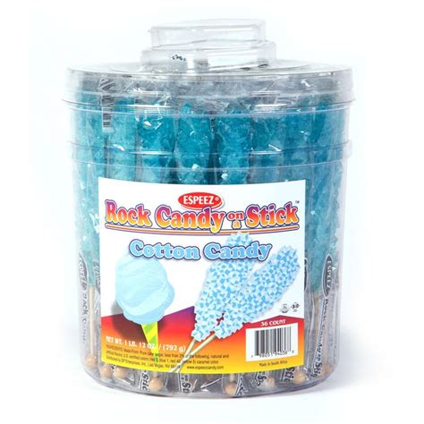 Cotton Candy Rock Candy On A Stick Bulk Candy