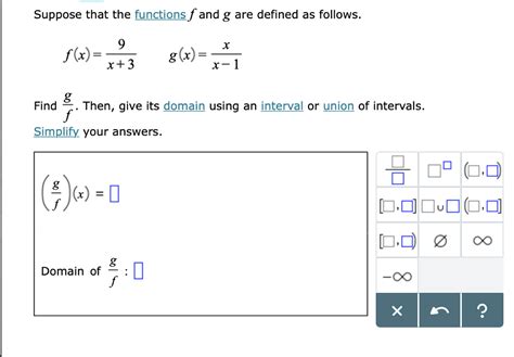 Solved Suppose That The Functions F And G Are Defined As