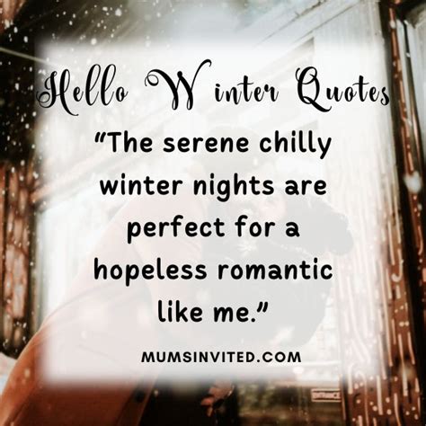 71 Hello Winter Quotes To Warm Your Heart This Season (2024) - Mums Invited