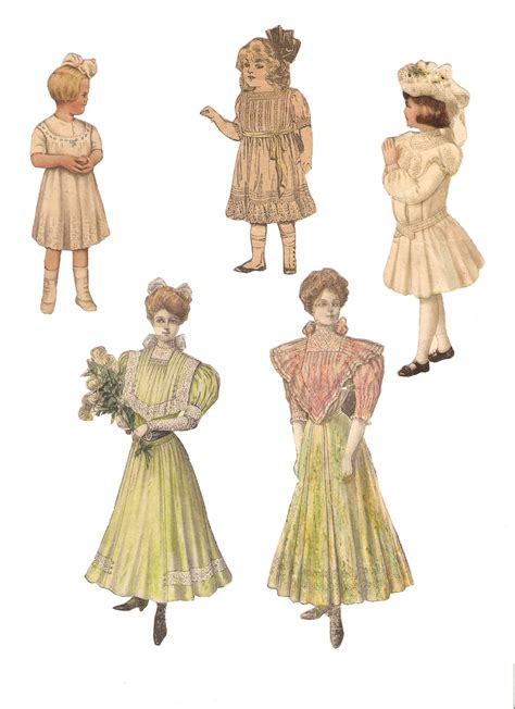 Miss Missy Paper Dolls Misc Antique Magazine Pieces