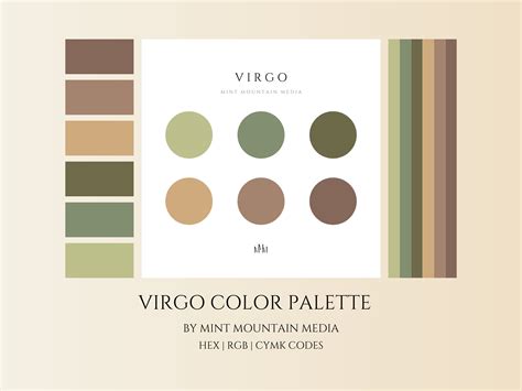 Virgo Color Palette Brand Palette Small Business Branding Wedding ...