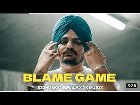 BLAME GAME SIDHU MOOSE WALA X CJ MUSIK LATEST PUNJABI SONGS 2023