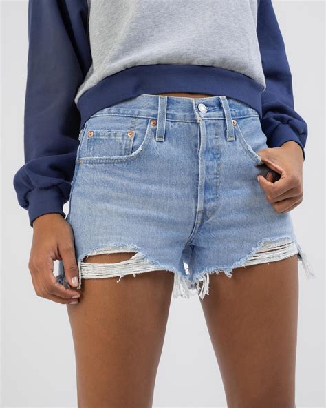 Levis Womens 501® Original High Rise Jean Shorts In Ojai Luxor Heat Free Shipping And Easy