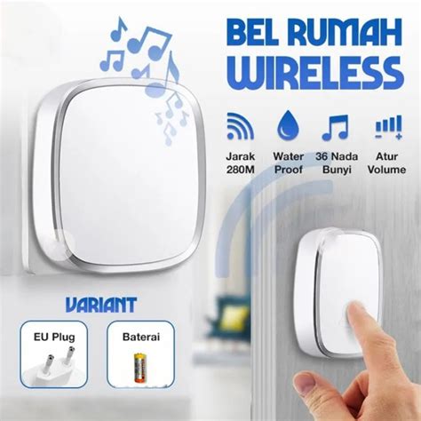 Jual Bel Rumah Wireless Door Bell Waterproof Pintu Bell Waterproof