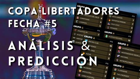 An Lisis Y Predicci N Copa Libertadores Pen Ltima Fecha Fase De