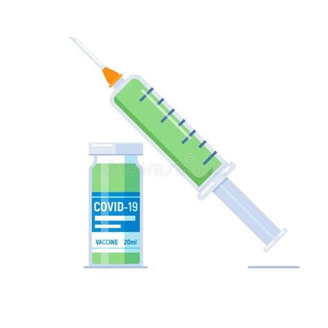 疫苗vid瓶图标 Covid19矢量注射针筒注射病毒疫苗图标 向量例证 插画 包括有 婴孩 免疫 209735996