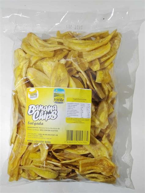 Banana Chips Salgada A Granel Emp Rio Santa Rita