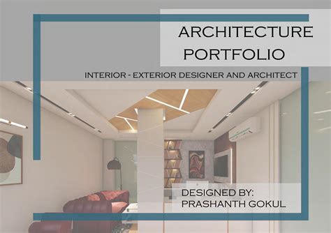 Interior - Exterior Design Portfolio by Prashanth Gokul - Issuu