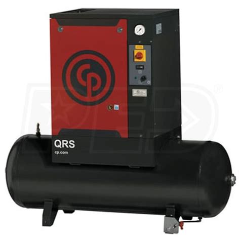 Chicago Pneumatic Qrs10 0hp 10 Hp 120 Gallon Rotary Screw Air Compressor 208 230 460v 3 Phase 150psi