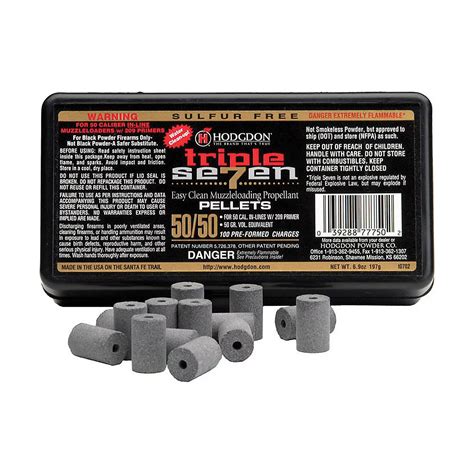 Hodgdon Pyrodex 50 50 Grain Black Powder Pellets Academy