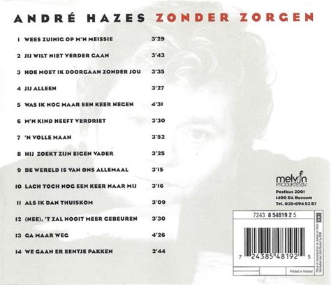 Zonder Zorgen André Hazes Cd Album Muziek Bol