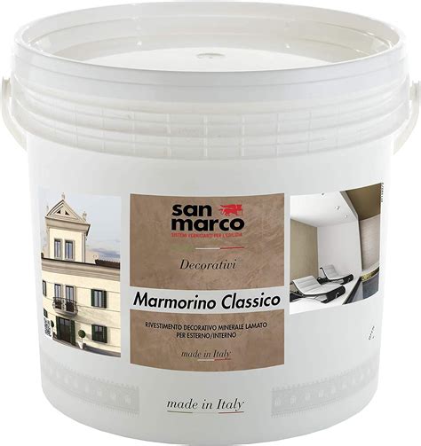 Marmorino Classico Bianco Kg1 Rivestimento Decorativo Minerale Lamato