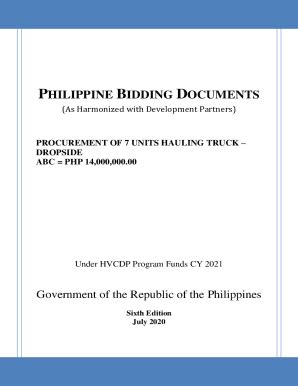 Fillable Online Cagayandeoro Da Gov Procurement Of Units Hauling