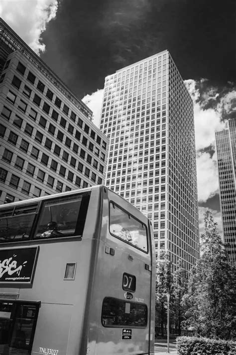 Picture Of A Red London Bus In Black And White Rick Mcevoy Photography