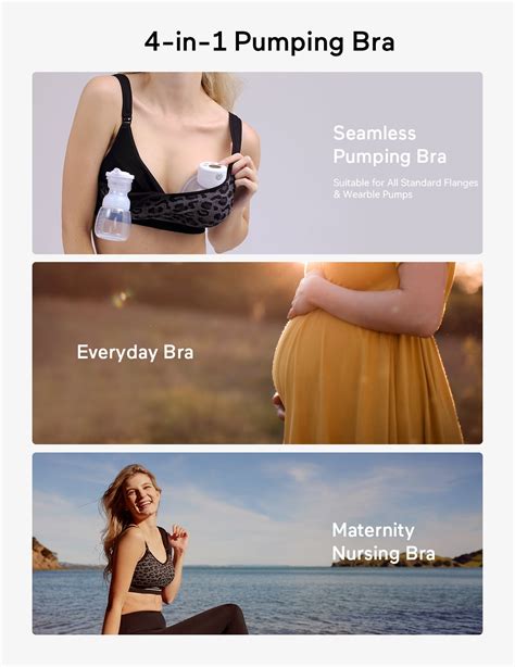 Buy Momcozy 4 In 1 Pumping Bra Hands Free Wireless Maternity Bra For