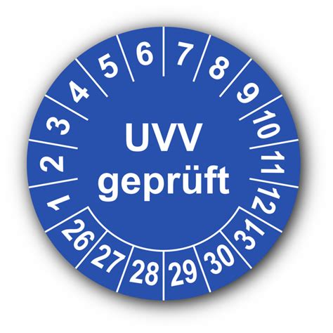 Mehrjahres Pr Fplakette Uvv Gepr Ft Blau