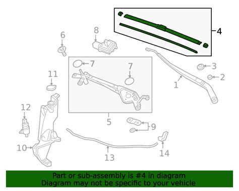 Acura Rdx Blade Windshield Wiper Mm Passenger Side