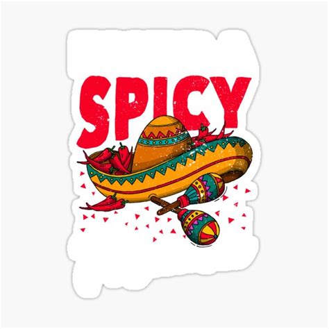 Extra Spicy Mama Cinco De Mayo Chili Fiesta Mother Sticker For Sale By Yanyo Redbubble