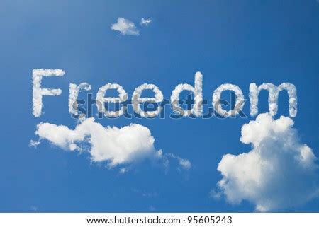 Freedom Cloud Word Stock Photo Shutterstock