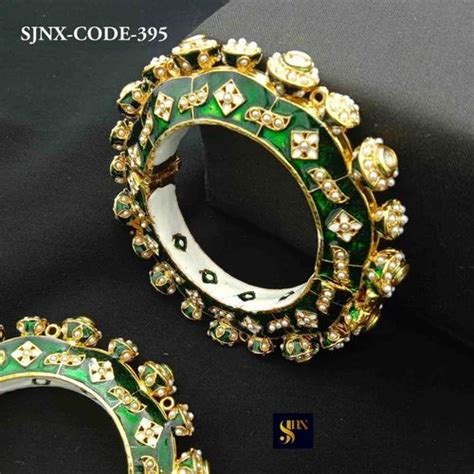 Wedding Wear Kundan Meena Bangle At Rs 1580 Pair In Mumbai ID