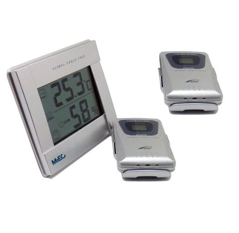 Mieo Hr641 Wireless Thermometer And Hygrometer With 1 Remote Sensor For Home Greenhouse