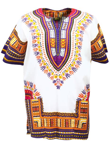 Klubkool Dashiki Shirt Tribal African Caftan Boho Unisex Top Shirt