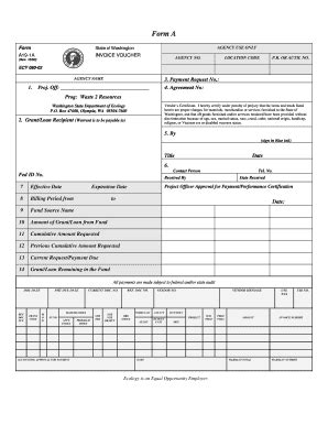 Fillable Online Fortress Wa Form A Washington Fax Email Print Pdffiller