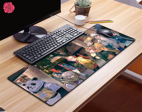 Anime Desk Mat Custom Anime Anime Desk Pad Mousepad 10 Inch Etsy