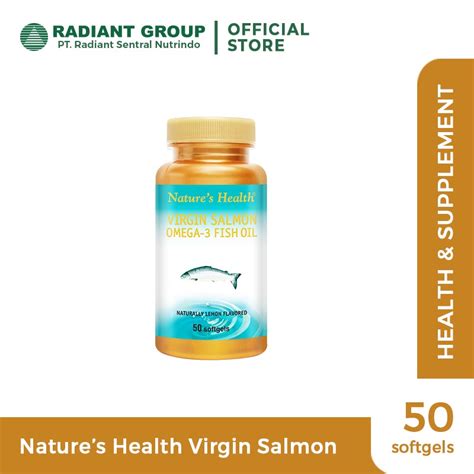 Jual Natures Health Virgin Salmon Omega 3 1080mg 50 Softgels Shopee