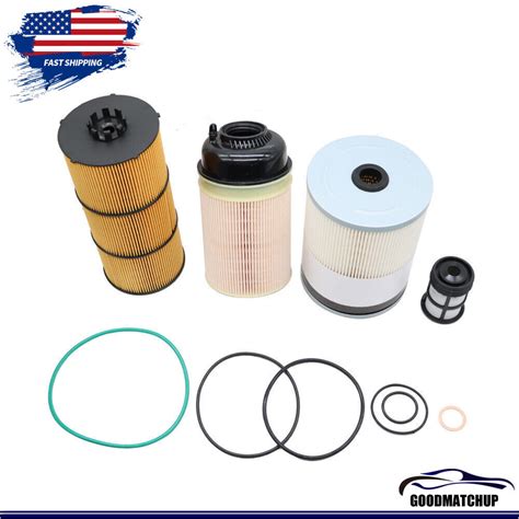 Oil Fuel Filter Kit Fit For Freightliner Dd Dd Dd Pf