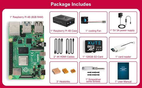 Get The Raspberry Pi 4 Model B In Starter Kit With 4gb8gb 128gb