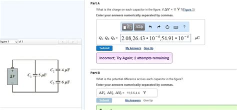 Solved What Is The Charge On Each Capacitor In The Figure