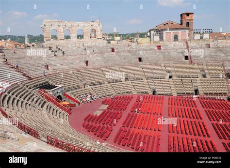 L Italia Veneto Verona Interni Di Arena Con Posti A Sedere Foto