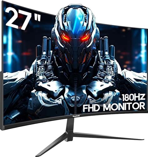 Gawfolk 27 Inch Curved Gaming Monitor 180HZ Full HD 1080P With FreeSync