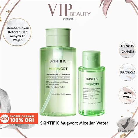 Jual SKINTIFIC Mugwort Purifying Micellar Water Cleansing Oil 75ml