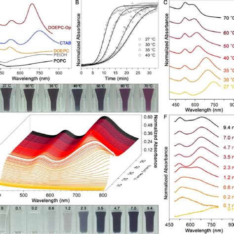 Synthesis Of DOEPC GNPs A Absorption Spectra Of GNPs Produced Via