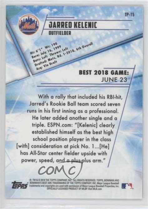 2018 Bowman S Best Top Prospects Atomic Refractor TP 15 Jarred