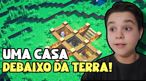 COMEÇEI A CONSTRUÍR UMA CASA DEBAIXO DA TERRA NO MINECRAFT 2 03 YouTube