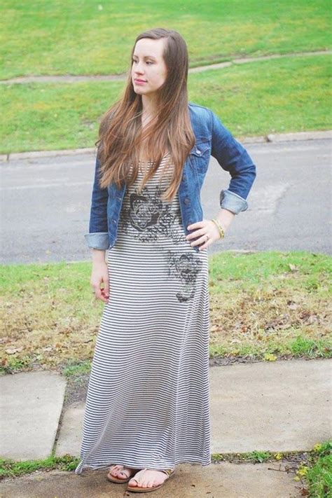 Maxi Dress Denim Jacket In 2024 Gorgeous Maxi Dresses Maxi Dress