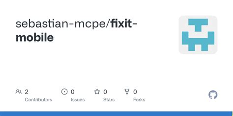 Github Sebastian Mcpe Fixit Mobile