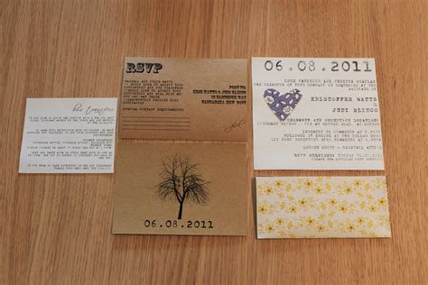 Watts Wedding Box: DIY rustic wedding invitations