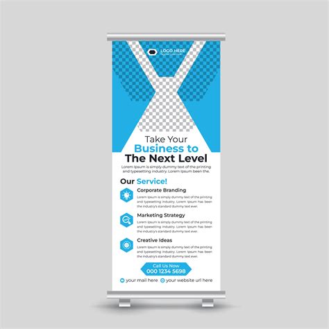 Minimal business roll up banner design standee banner template Free ...