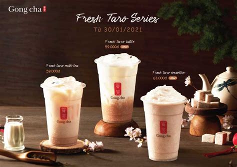 Tiếng Việt Gong Cha ra mắt trọn bộ Fresh Taro Series đón Xuân Tân Sửu